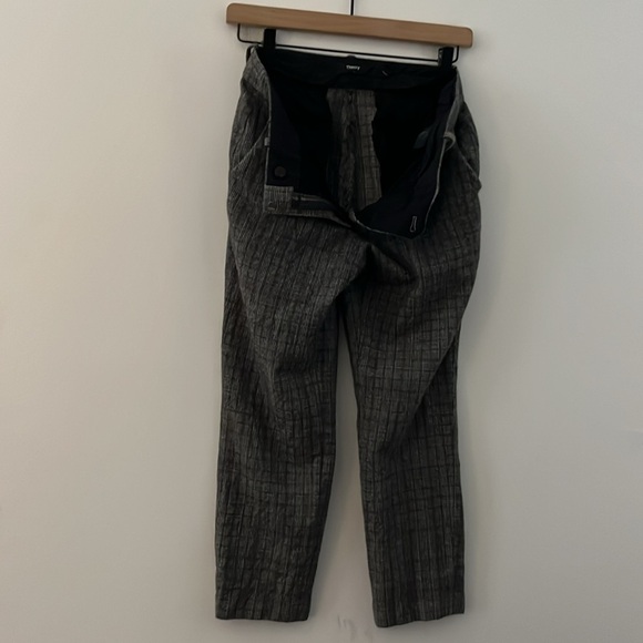 THEORY Wool Plaid Trouser Pants Size 4 - Picture 12 of 12